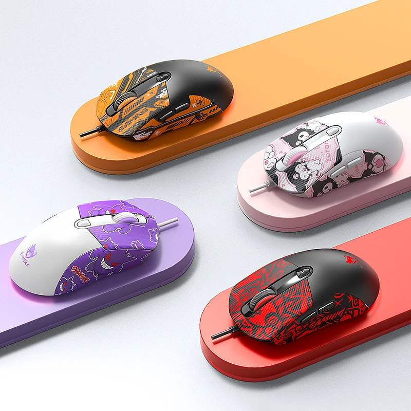 2025 Wired Gaming Mouse Cute Personalized Anti Slip Sticker 6-Key Office Mouse Suitable For Desktop And Laptop Computers NEW HOT