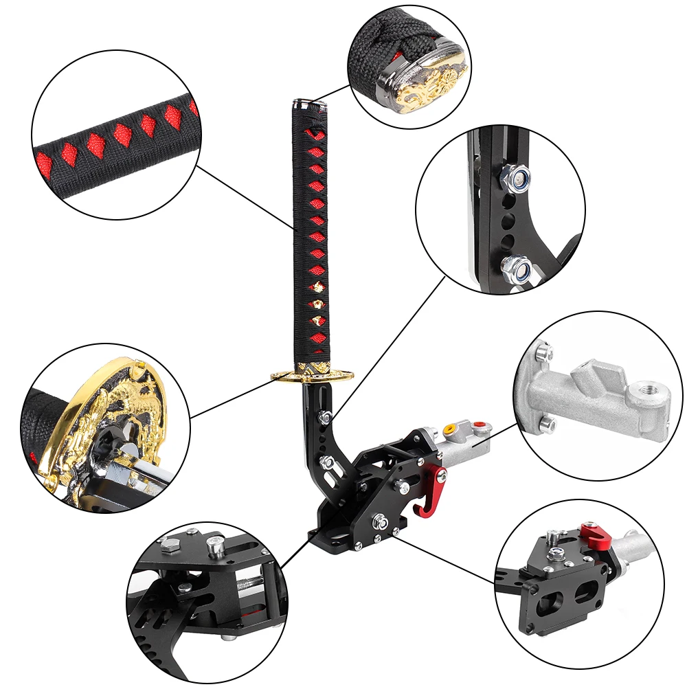 RASTP-Universal Car Styling Racing Hydraulic Handbrake Samurai Sword Handbrake Drift Hydraulic RS-HB915