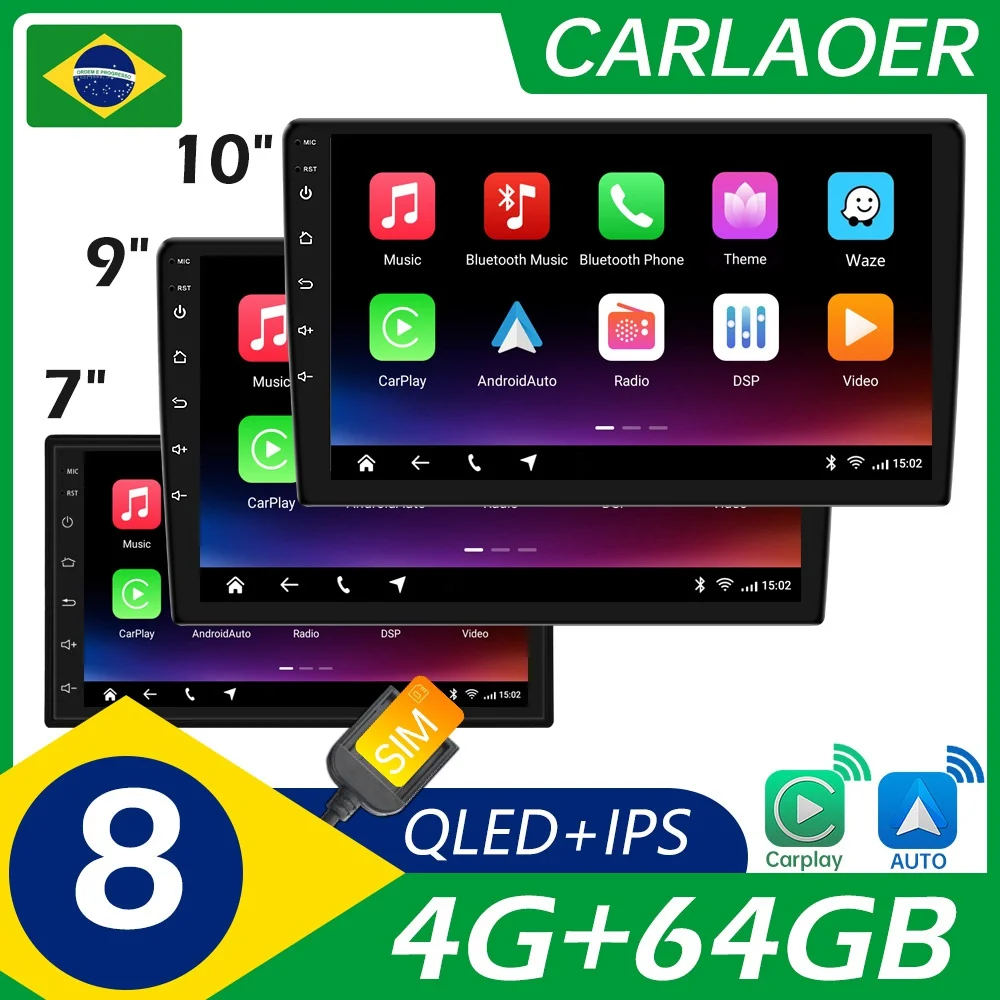 Car-radio-Android-12-Car-Multimedia-Player-2-Din-7-9-10inch-Universal ...