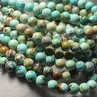 Meihan (Free Shipping) Rare Amazing Natural Hubei Turquoise Untreated Ore Beads For Jewelry Making Design DIY Bracelet Necklace 2