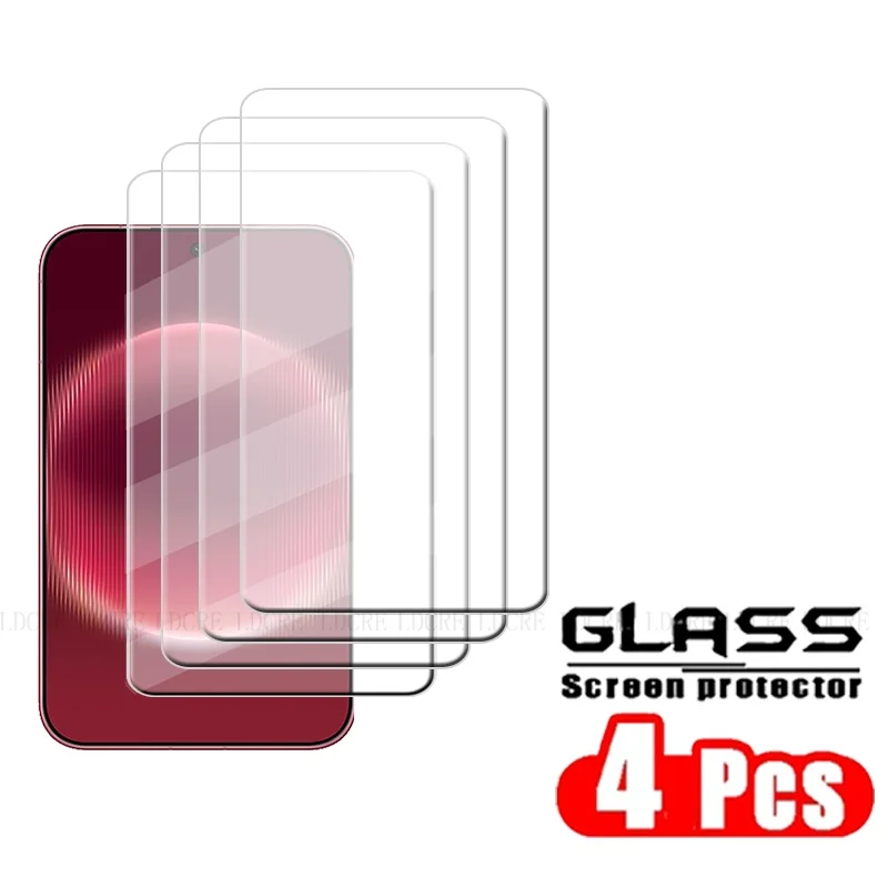 Premium Tempered Glass Screen Protector - 9H Clear, Transparent, Set of 1-4 Pieces