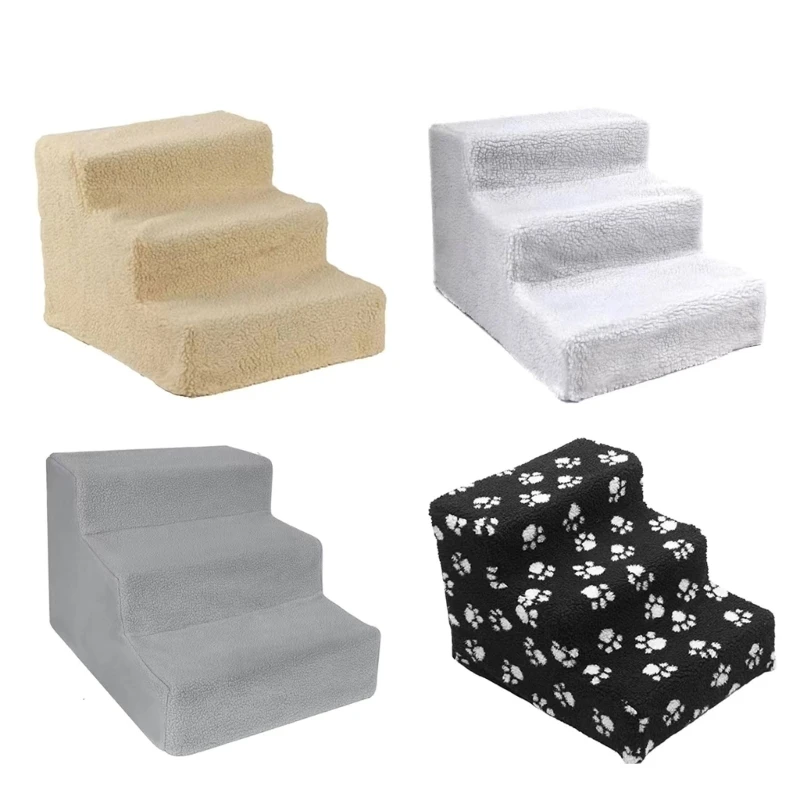 

Puppy Stairs, Pet Stairs, 3-Stage Dog Steps Simple Installation Stable Steps Pet Ramps Ladder Pet Exercise Supplies