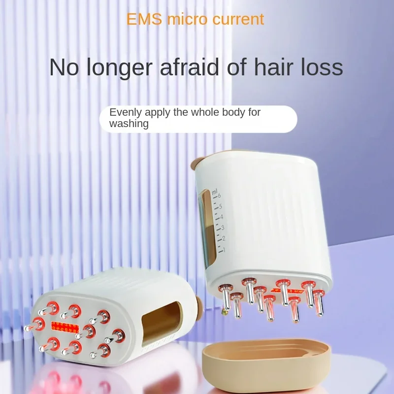 RedLightScalpMassagerBatteryOperatedHairRevitalizerFollicle