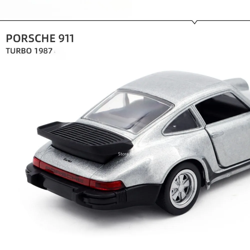 1/36 Scale Porsche 911 Turbo Toy Car Model Alloy Diecast Retro Racing with Pull Back Scale Model Car Toy for Boy Gift Collection 4