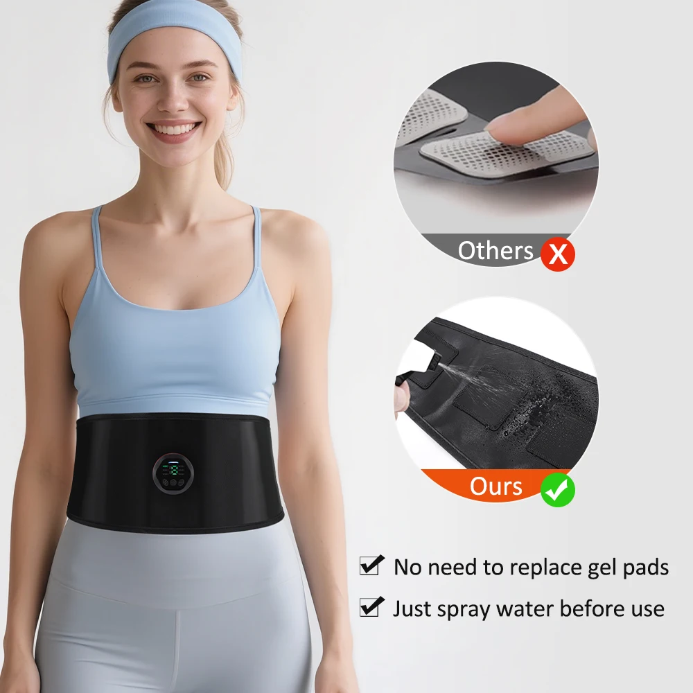 110cm Abdominal Massager Waist Belt Fitness Equipment Muscle Toner Abdominal Mus