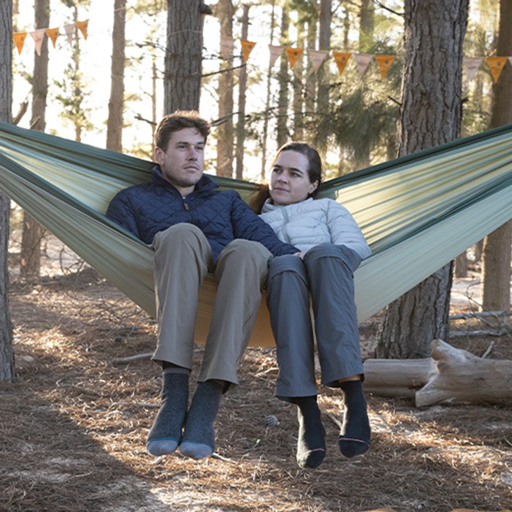 

Naturehike Portable Hammock Canopy Nylon Hammocks Anti-Rollover Double Hammock Hiking Patio Furniture Ultra Light Swing Hammock