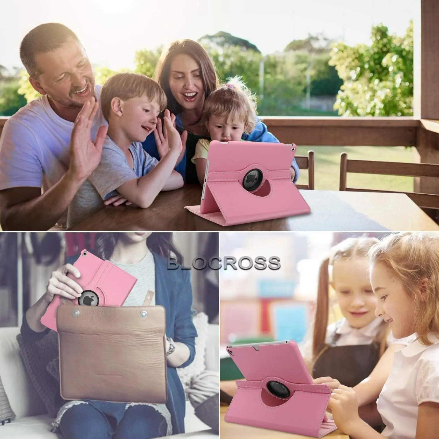 iPad Case iPad Keyboard Case Tablet Case for iPad Air1 Air2(5th 6th Gen)iPad 10.2 Air4 Air5 10th Gen 10.9 Pro11 Pu Leather Rotating Smart Cover Auto Sleep Wake