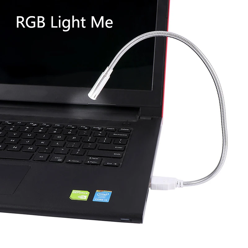 Portable Flexible Adjustable Mini LED Lights USB Book Light LED Reading Light for Computer Laptop Keyboard Lighting Reading