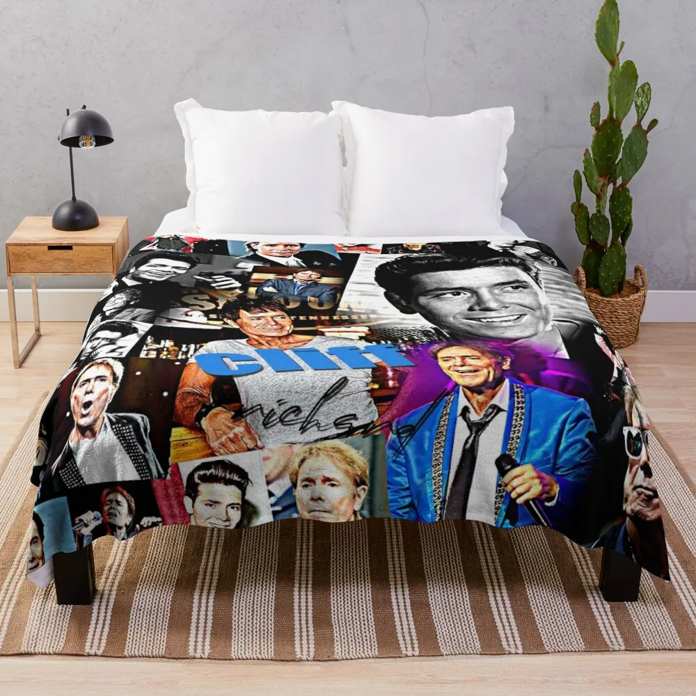 

cliff richard Throw Blanket Thin Blanket bed plaid Picnic Blanket