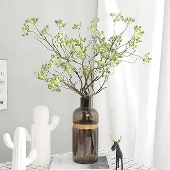 럭셔리 크랜베리 가짜 꽃, 홈 데코 베리, 크리스마스 웨딩 테이블 장식, 인공 블루베리 상품 이미지