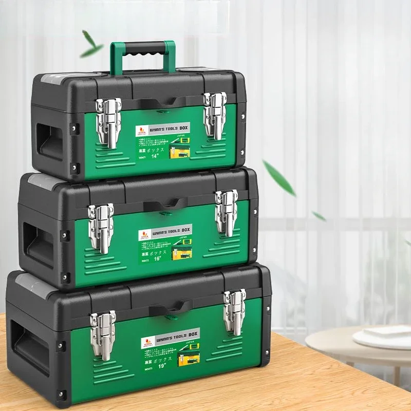Organizer Tool Box Complete Tool Storage Box Hard Plastic Waterproof Case Professional Electricians Parts Garage Accessories 3