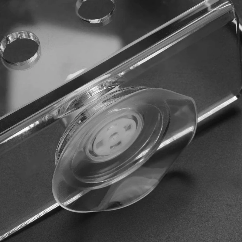 KX4B Coral Frag Rack Acrylic Fish Tank Aquarium Corner Coral Frag Holder Button Broken Frame Enhanced Suction