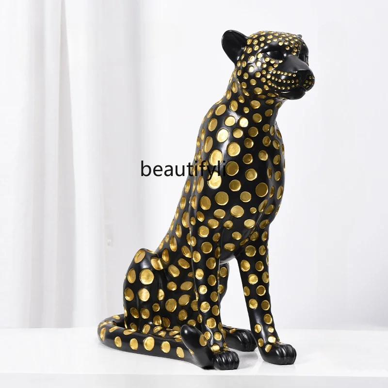 

Nordic Modern Decorations Large Lucky Leopard Decoration Floor Crafts