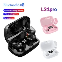 

L21 Pro TWS Wireless Earbuds Stereo Bass Earphone Bluetooth 5.0 Headset Sport Waterproof Wireless Headset With Charging Box