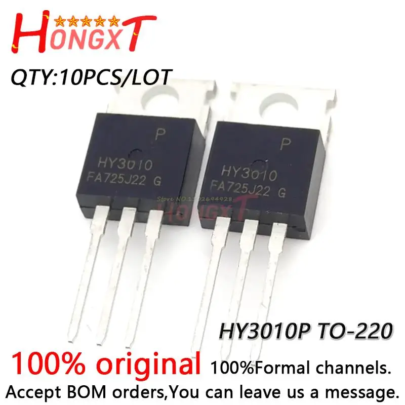 

10 шт. 100% Новый оригинальный HY3010P HY3010 TO-220 контроллер высокого тока специализированная трубка 100A100V.