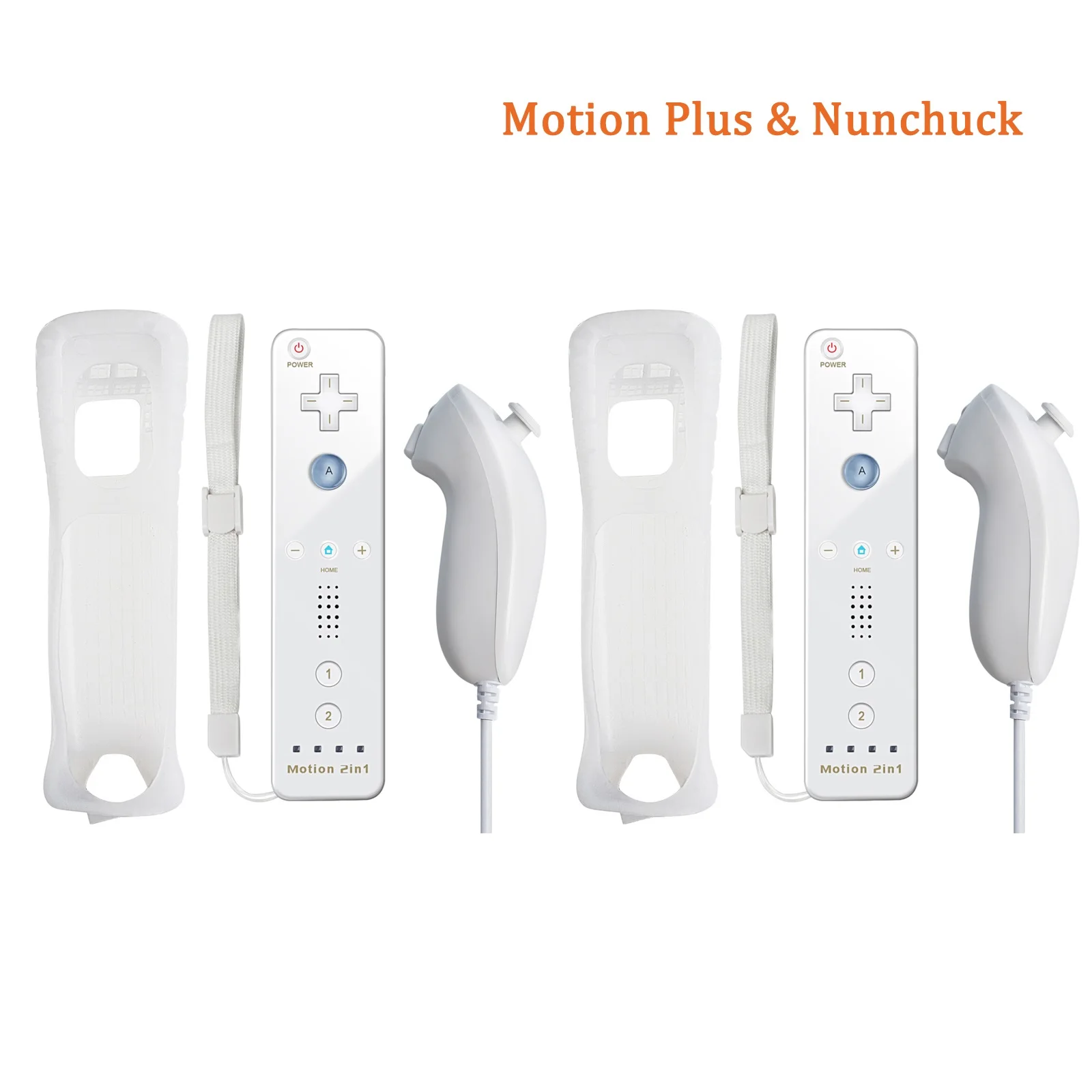 2 white nunchuck