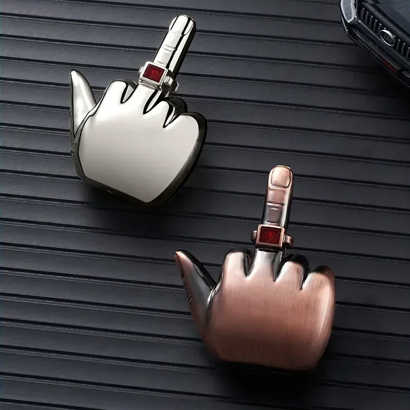 Funny Middle Finger Torch Lighter with Fuk You Voice Windproof Jet Flame Refillable Butane Lighter Smoking Accessories kerosene lighter,bbq lighter,butane gas lighter,cigarette lighter