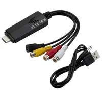 BGGQGG 1080P cable HD HDMI to AV RCA Black Converter Adapter Cable STB to Old TV Input port 1 x HDMI Output port 1 x RCA - Image 6
