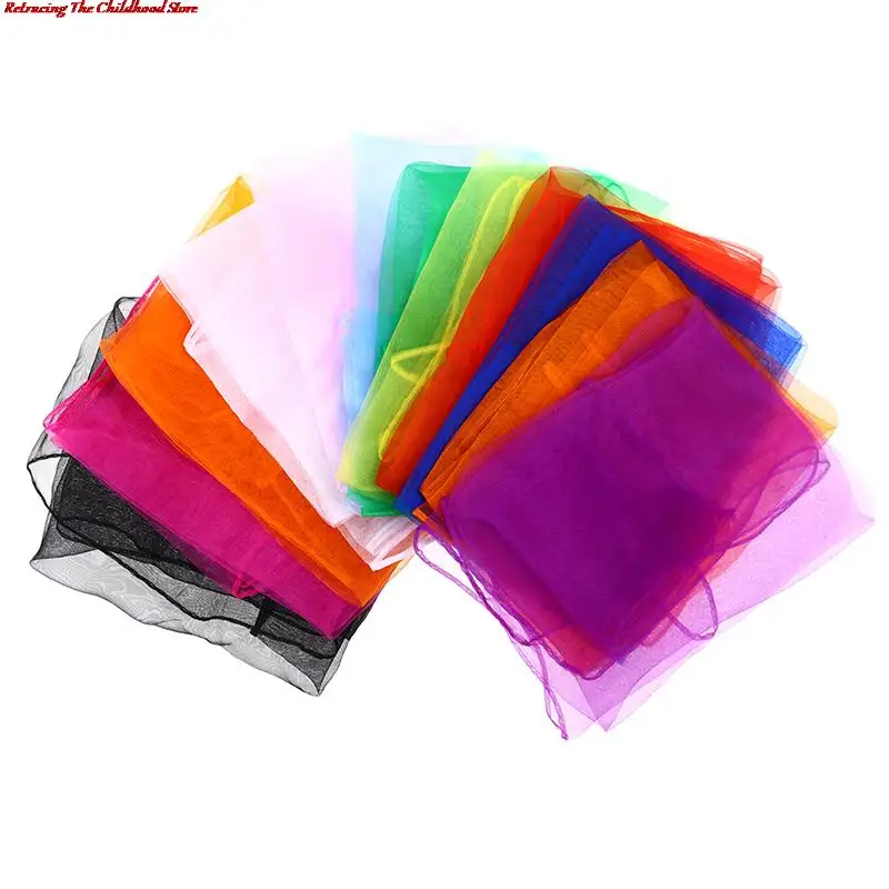6pcs Colored Sensory Scarves Rainbow Gauze Baby Juggling Dance Gymnastics Ballet | Игрушки и хобби