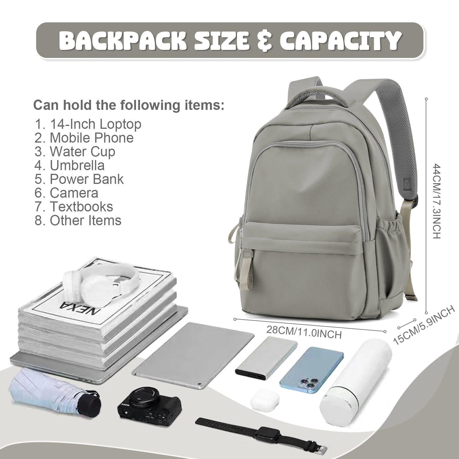 Laptop Backpack for Women, Anti Theft Work Backpack for 14 Inch, School Backpack Nurse Backpack, Bookbag for Teenage Girls Boys