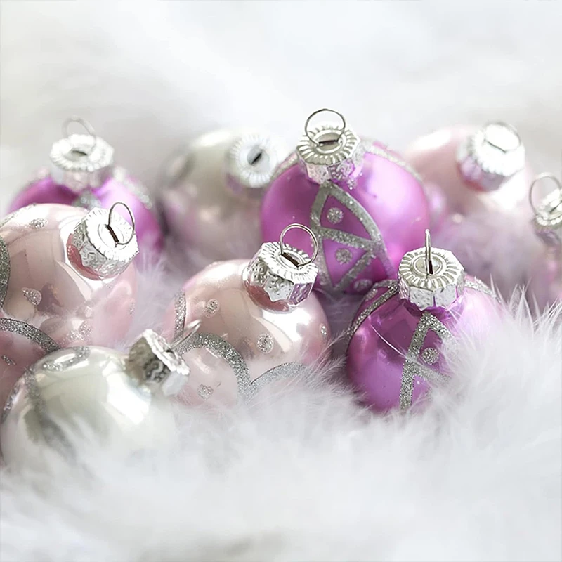 50/100/200Pcs Round Christmas Ornament Caps Hanger Strings Replacement Xmas Tree Ball Metal Cap for New Year Home DIY Decoration