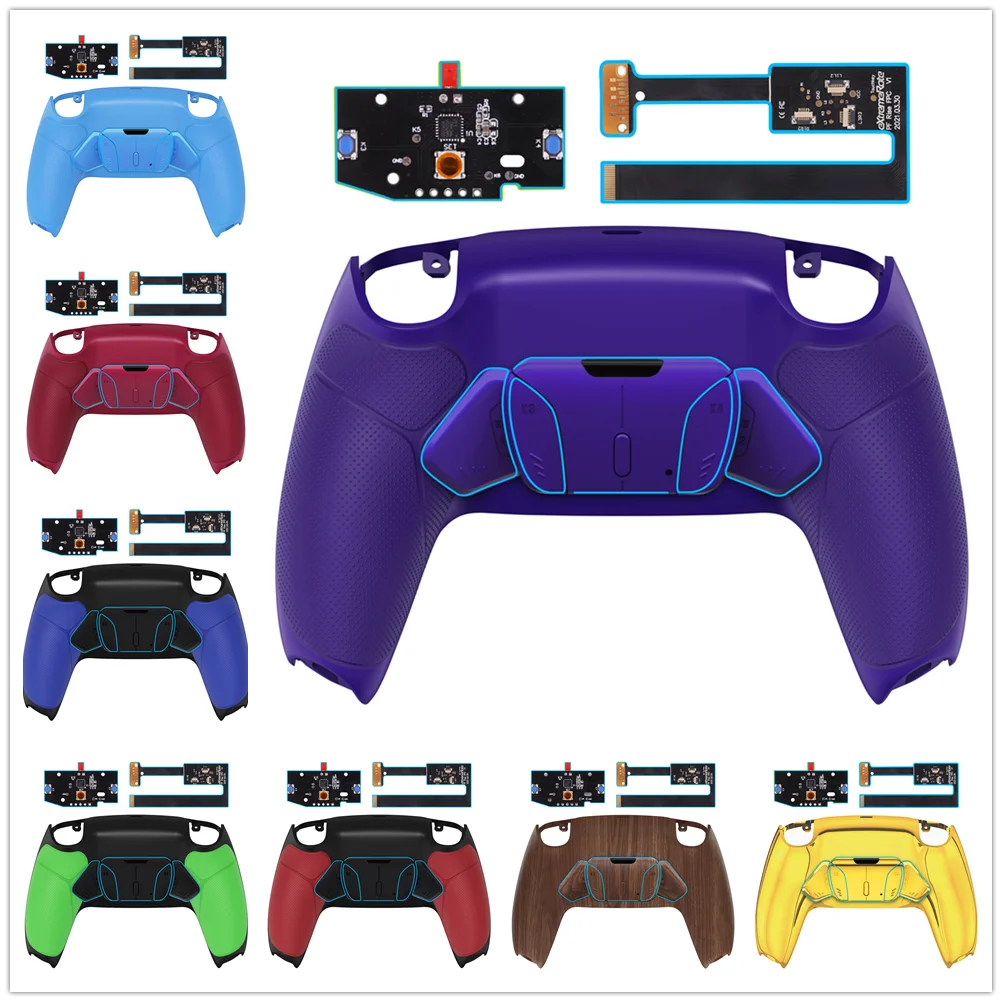 Extremerate Remappable Remappable Rise 4.0 Kit Remap Placa de Atualização Back Shell Botões Voltar para Ps5 Controller Bdm010 e Bdm-020