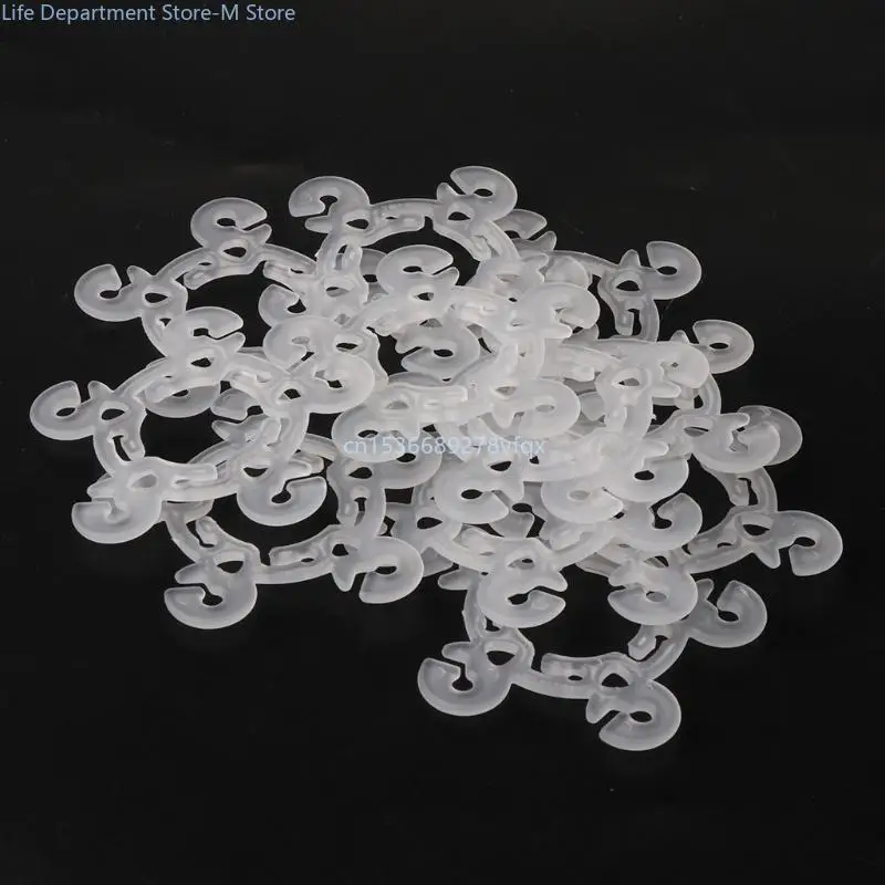 

120pcs Balloon Buckle Plastic Clip Bracket Arch Balloon Connector Clip Ring