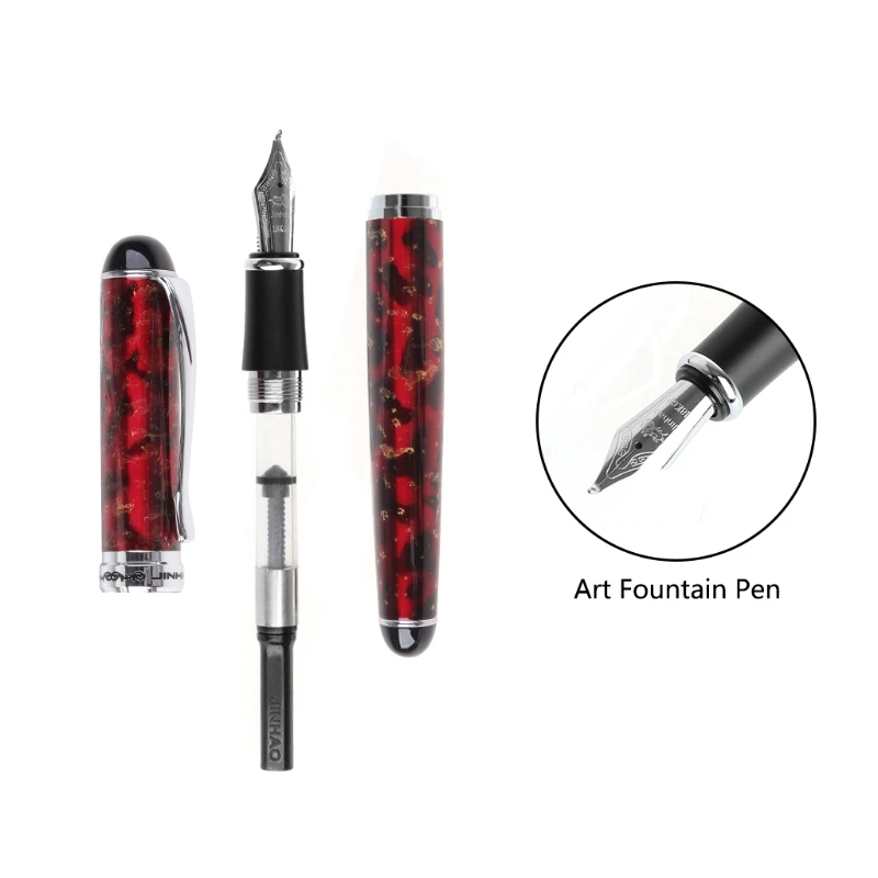 JINHAO X750 Art Fountain Pen Pull-type Cap Curving-nib Writing Painting Gift Dropship