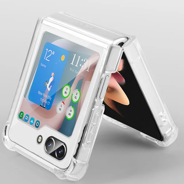 For Samsung Galaxy Z Flip 5 5G Case Clear MagSafe Magnetic Shockproof Slim  Cover