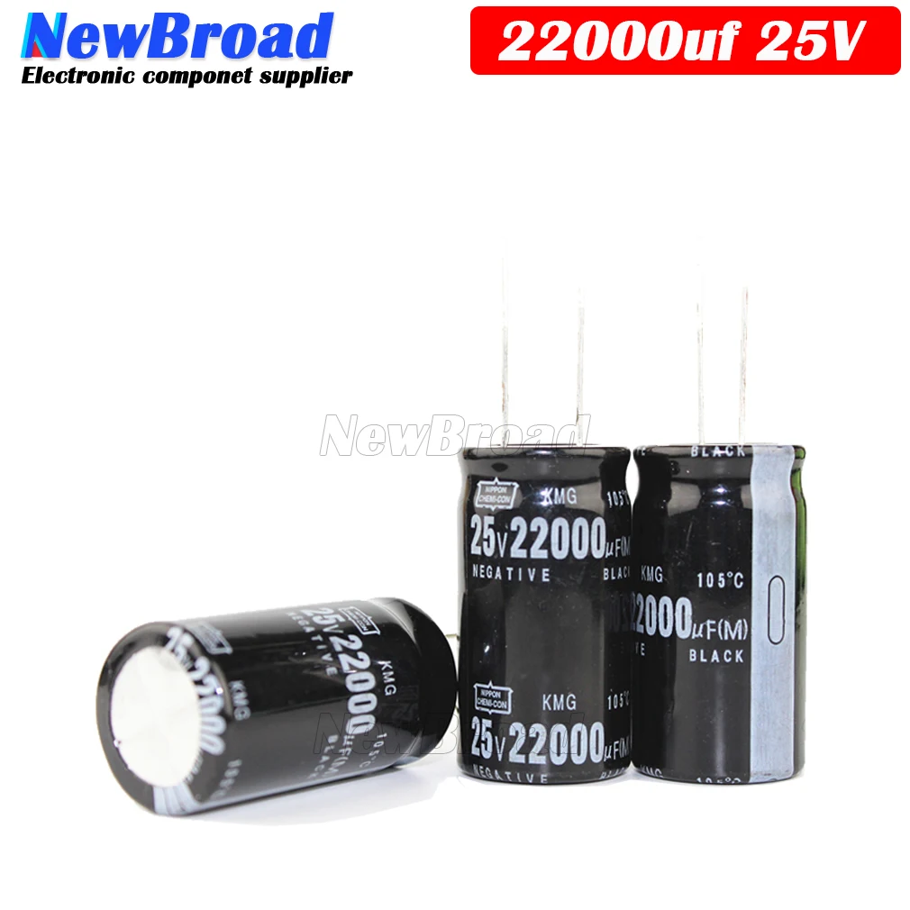 1pcs Original Aluminum Electrolytic Capacitor 25v 22000uf Plug In Multi