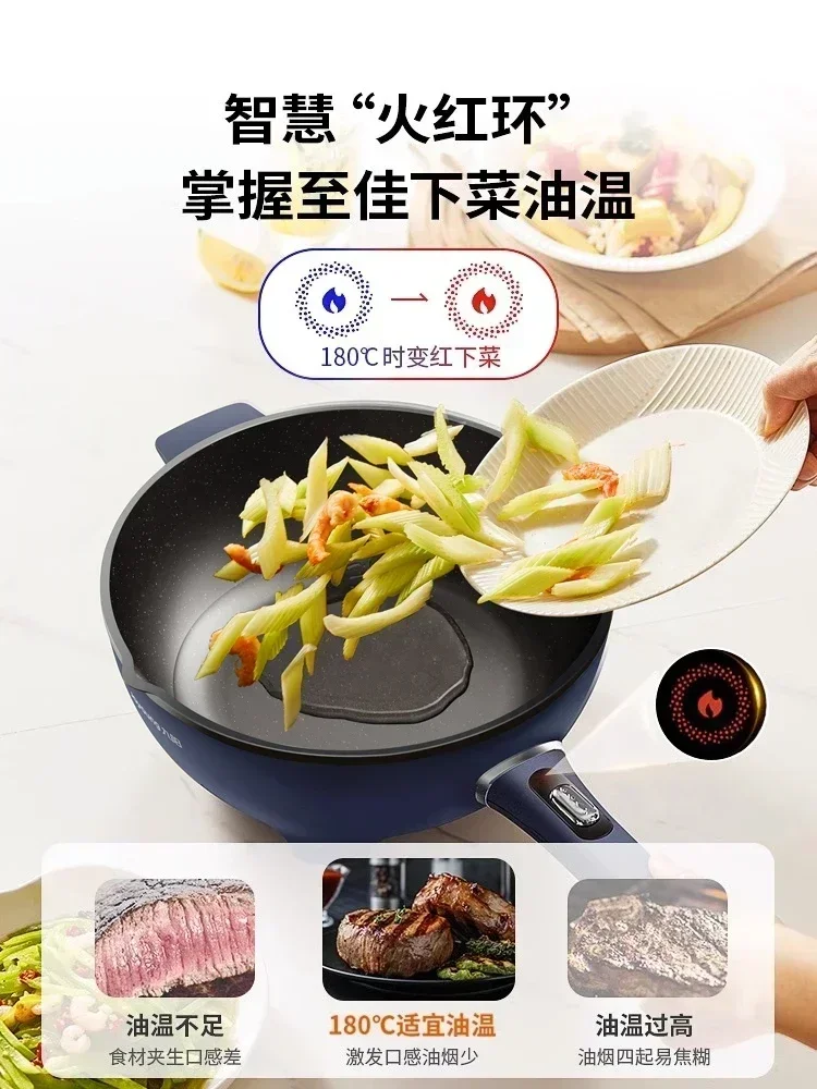 Multifunctional Electric Wok - Electric Cooker with Steam Frying & Chafing Dish Function. Mini Pot for Home 5