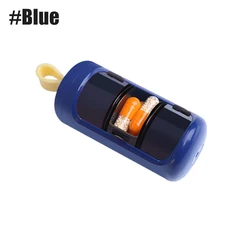 Compact BPA - Free Pill Organizer - Daily 3 - Compartment Travel Case (Blue)