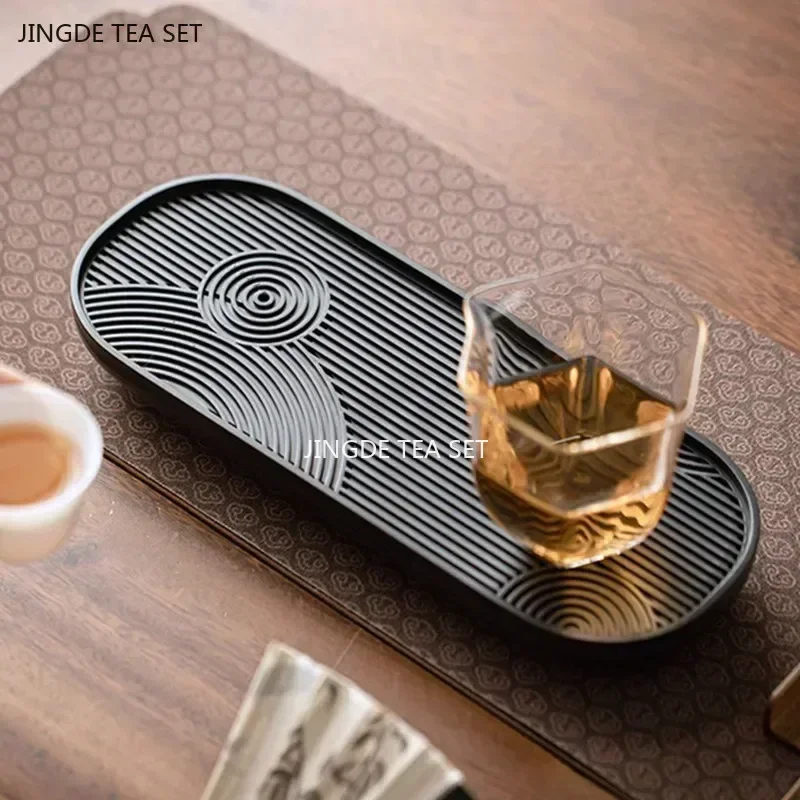 Melamine Water Storage Type Tea Tray Chinese Tea Accessories Home Decor