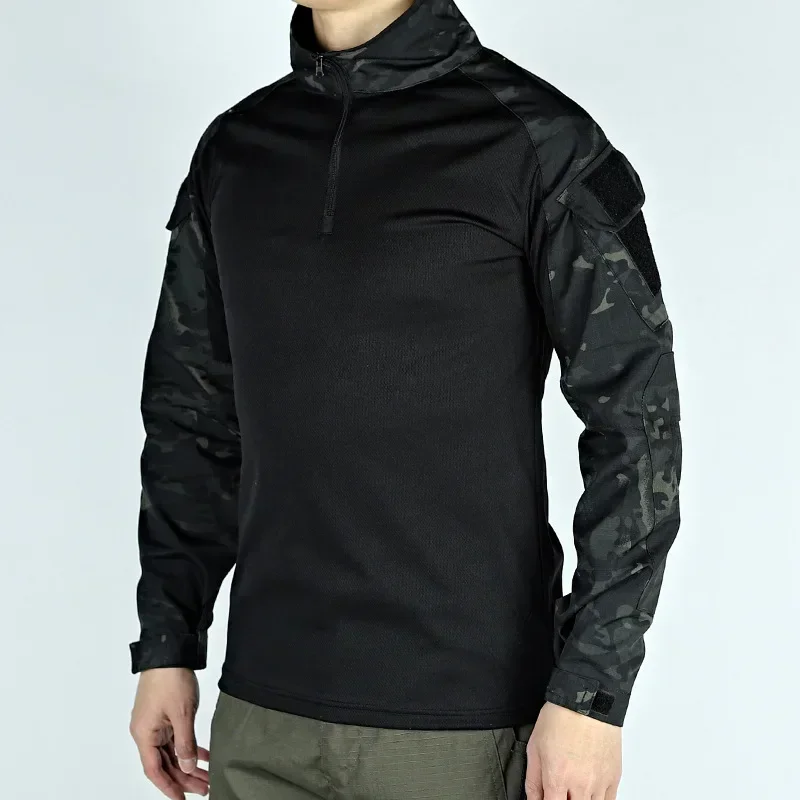 Outdoor G3 Tactical Hiking T-Shirts Combat Shirts CP Camo Long Sleeve Hunting Shirt Cotton Sport Men Clothes Windproof
