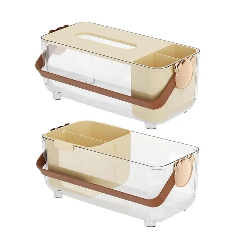 

Tissue Box Cover Ransparent Paper Towel Box Rectangular Desktop Paper For Bathroom Kitchen Bedroom Restaurant Gadgets Decor