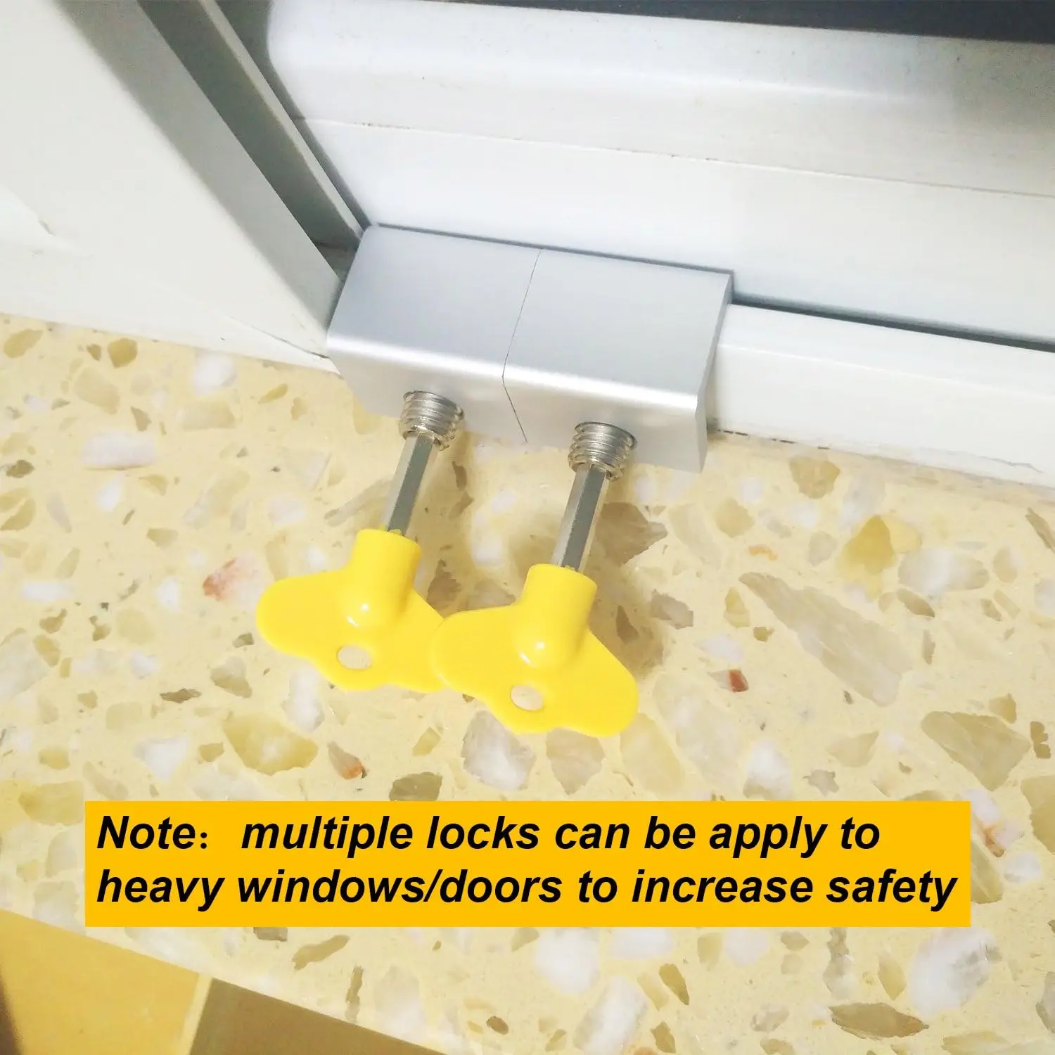 Sliding Window Locks Adjustable Security Window Lock Stoppers Aluminum with Key Childproof Safety Lock Clamps child lock safety lock door window lock