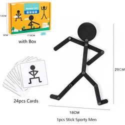 Montessori Wooden Educational Puzzles for Kids - Hands - on Learning & Busy Board Gifts (Black)