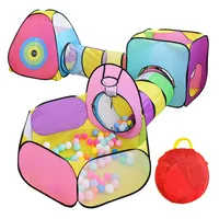 3-5 Pcs Portable Children's Camping Tent Play House Ocean Ball Pool Pop-up Tent Kids Beach Tent Baby Crawling Tunnel Baby Tent 1