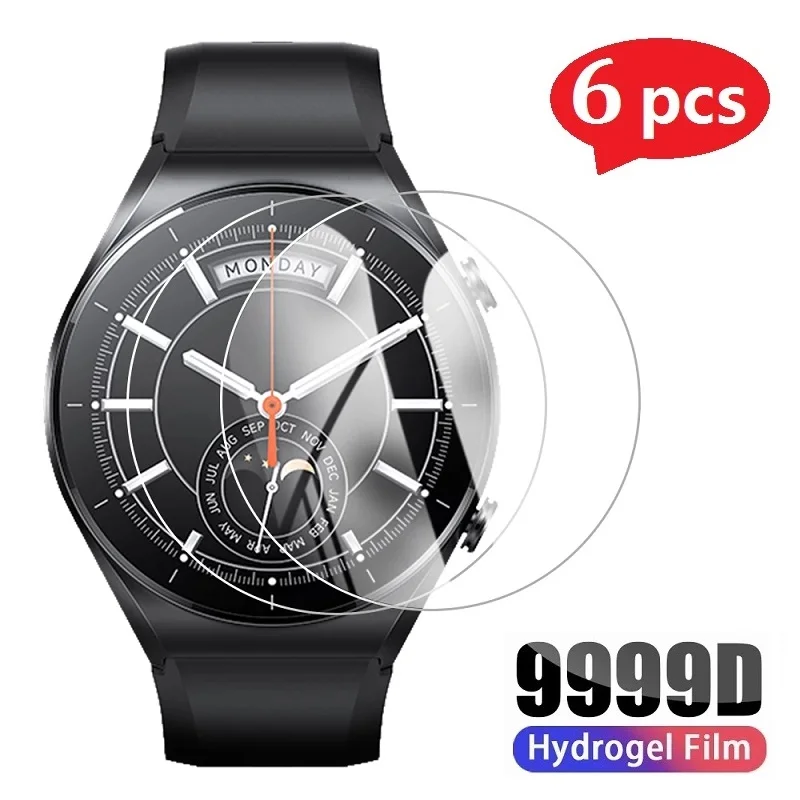

6x Full Screen Protector for Xiaomi Mi Watch S1 Pro Active Protective Film for Xiaomi Mi Watch Color 2 Lite Film Protector Foil