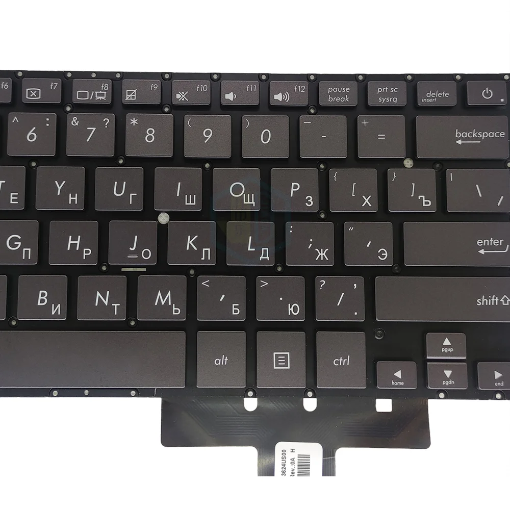 Teclado para Notebook dos Eua e da Rússia para Asus Teclado para Zenbook 13 Ux31 Ux32 Ux31e Ux31a Ux32e Ux32e Ru-en Teclados de Substituição 3620us00 Novo - Imagem 4