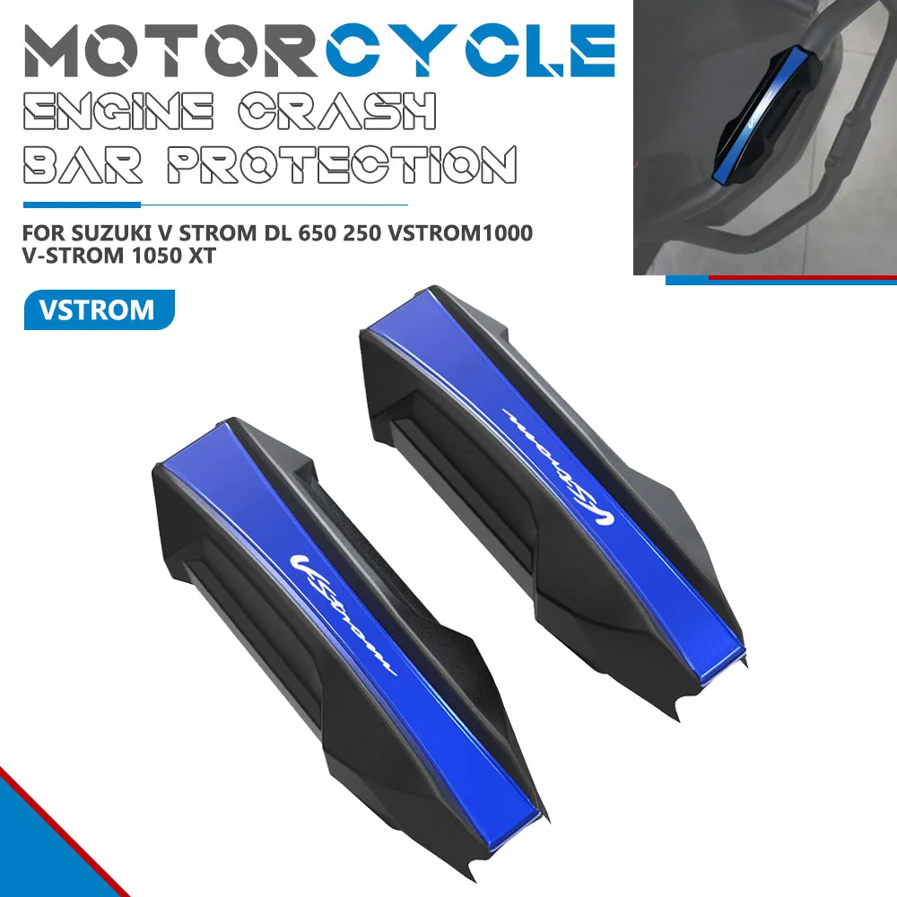 

Moto 25MM Decorative Engine Crash Bar Protection For Suzuki V STROM DL 650 250 VSTROM1000 V-STROM 1050 XT Bumper Guard Block