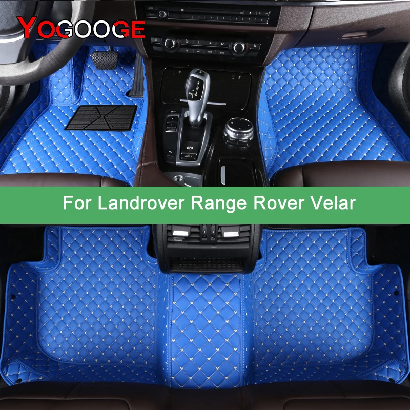 

YOGOOGE Custom Car Floor Mats For Landrover Range Rover Velar Auto Carpets Foot Coche Accessorie