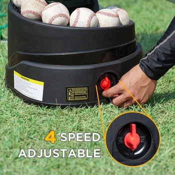 6902BHA Rechargeable Baseball/Softball  Use Regulation Baseballs, Softballs or Dimpled Balls, for Hitting Batting Practice 1