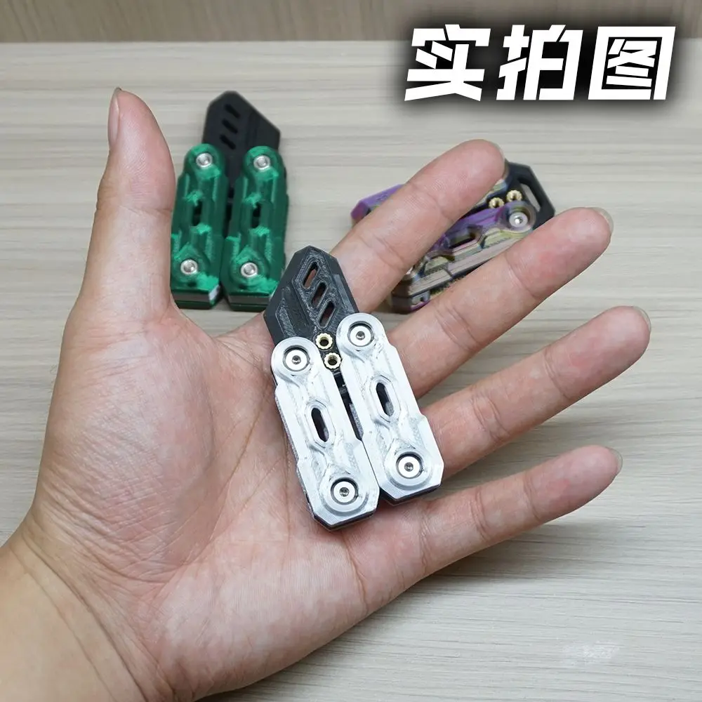 EDC decompression toy Gravity Carrot Fidget Magnetic Rotating Folding Knife 3D Printing Black Technology Fingertip Toy Gift