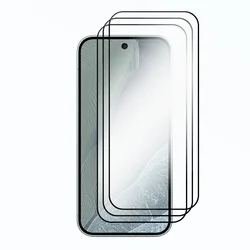 Enhanced Shockproof Front Glass & Soft Fiber Camera Film - 9H Screen Protection - Google Pixel 11 (3 Glasses)