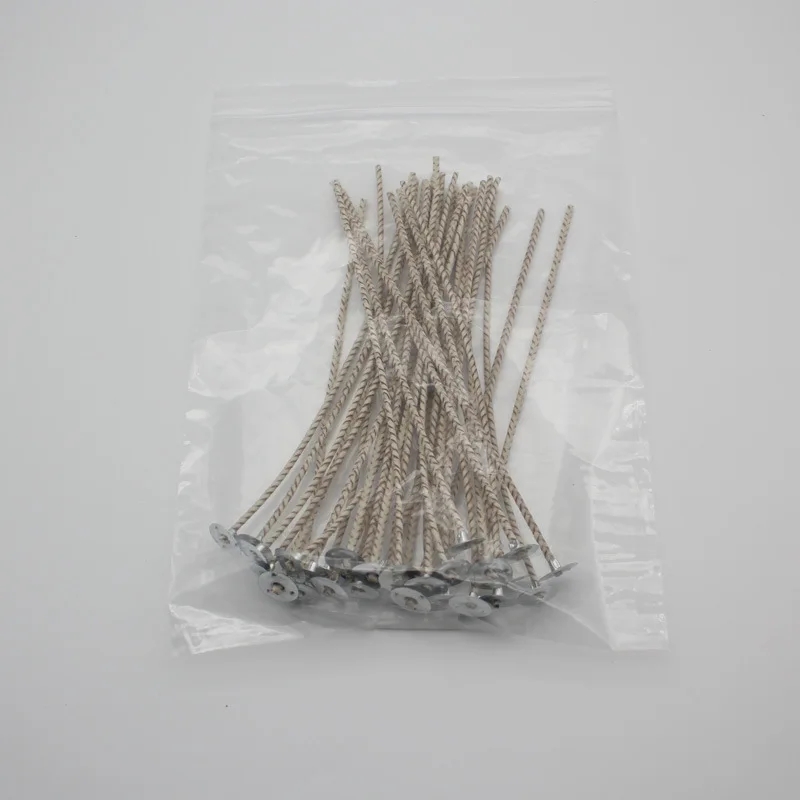 8cm/10cm/15cm/20cm 50pcs Candle Wicks Mixed Braid Pattern Candle Wire 40 Strands Making Supplies