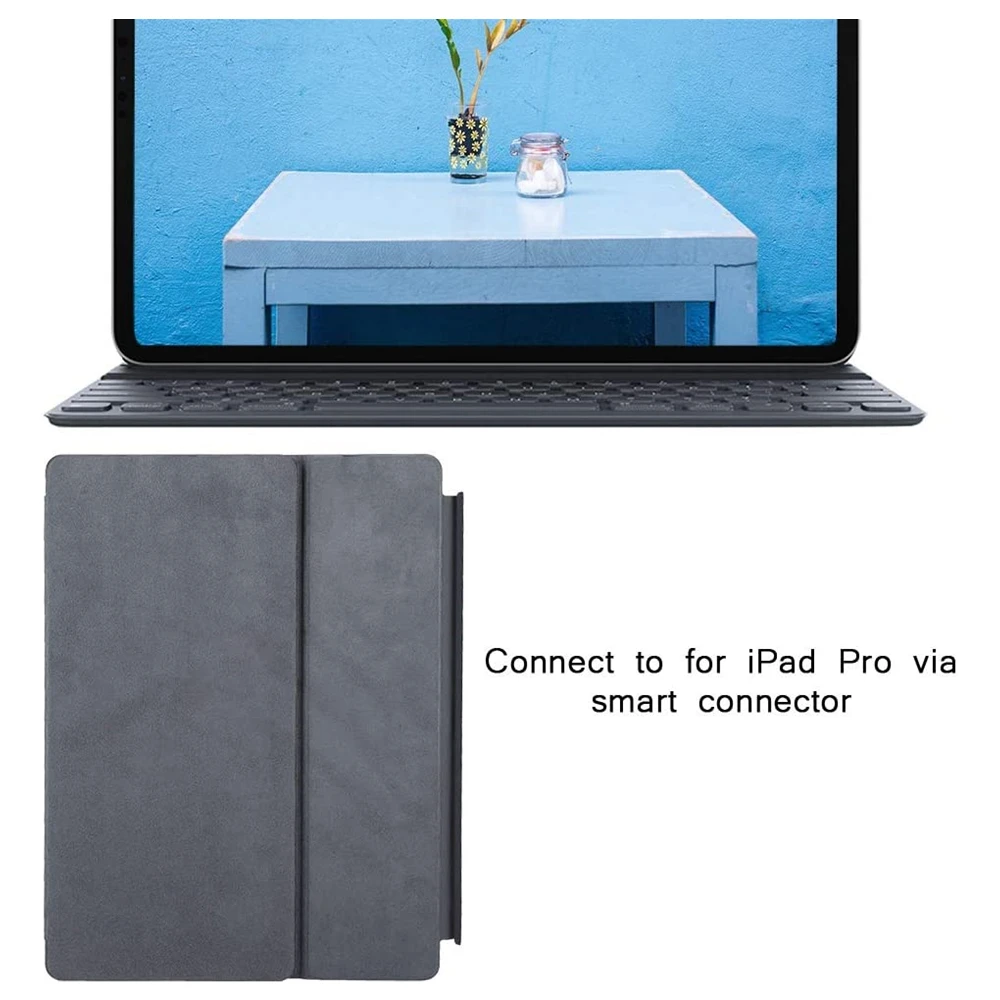Tablet Smart Keyboard for iPad Pro 12.9 1st / 2nd Gen 2015-2017 Replacement Accessories Gray