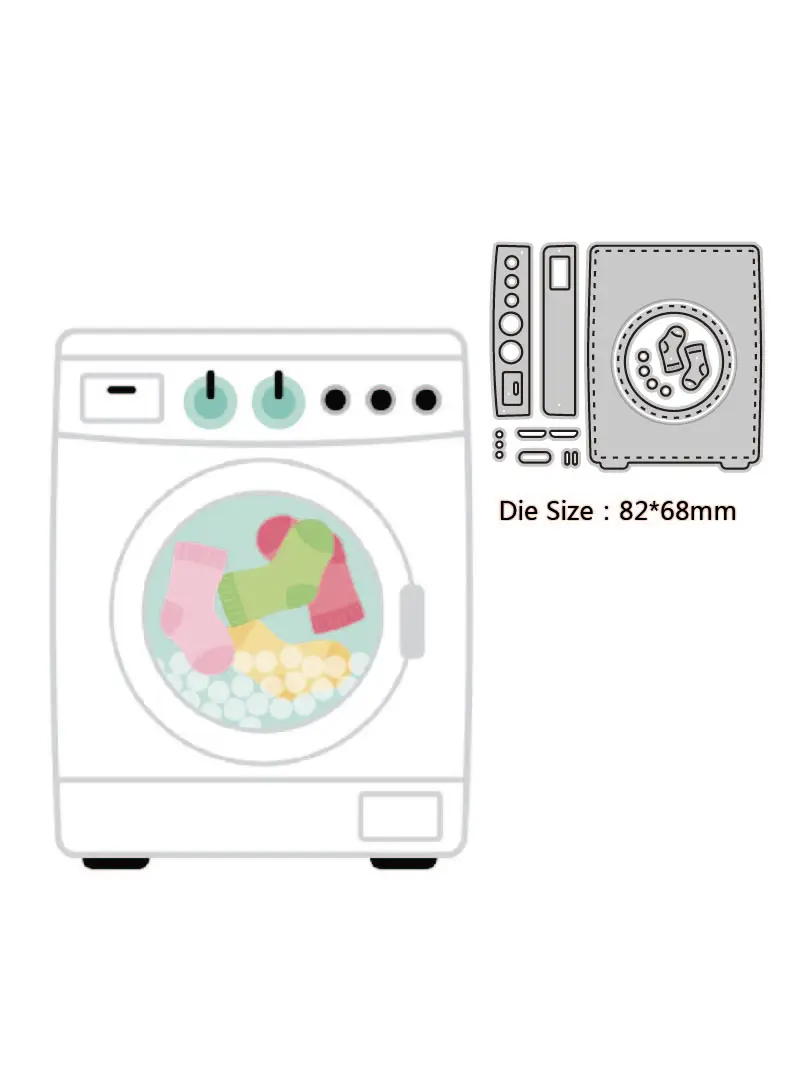 washing machine metal cutting layering die scrapbooking die photo album