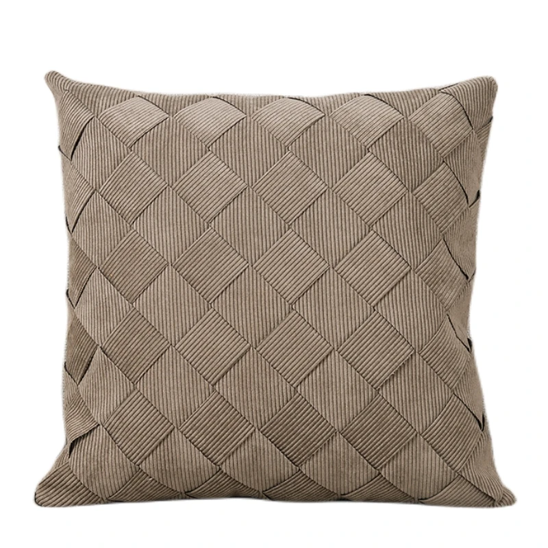 

INS Weaving Cushion Cover 45x45cm Decorative Woven Luxury Pillow Cover for Sofa Livingroom Bedroom Pillowcase Home Decor Grey
