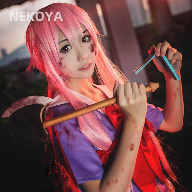 Mirai Nikki Future Diary Yuno Gasai Cosplay Costume